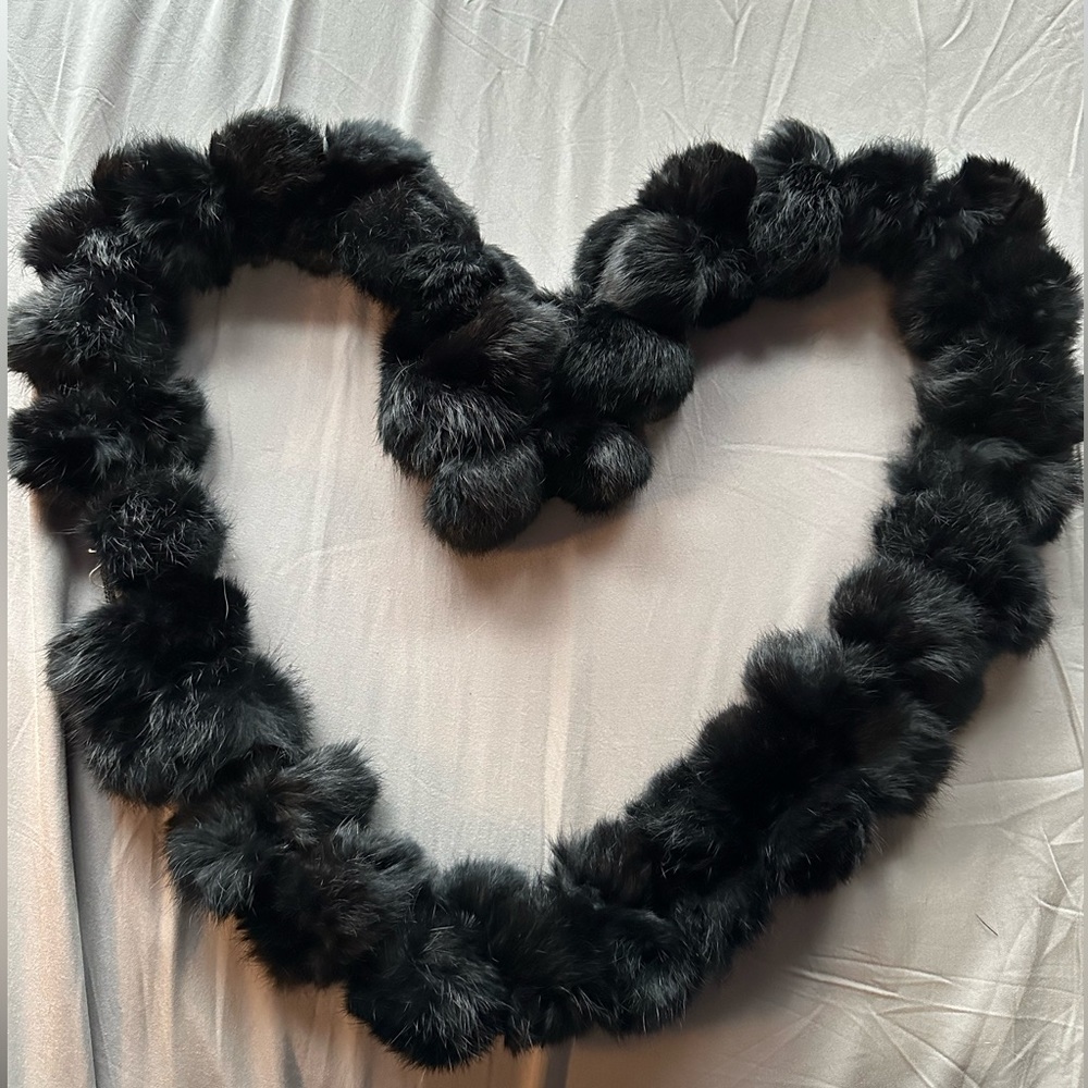 Vintage 90’s Real Rabbit Fur Scarf